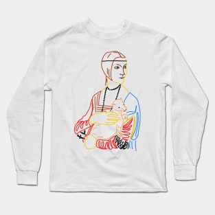 Simple Lady with an ermine Long Sleeve T-Shirt